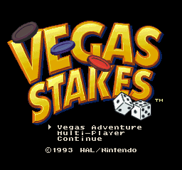 Vegas Stakes Title Screen